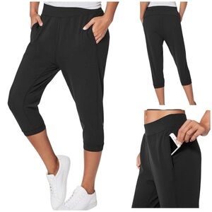 Lululemon Rejuvenate Crop Black Size 8